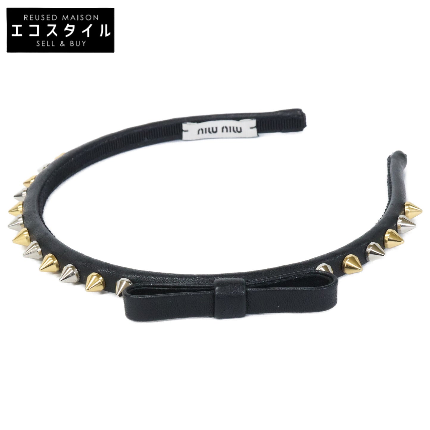 [Near Mint] Studded Ribbon Headband Hair Accessory for Women