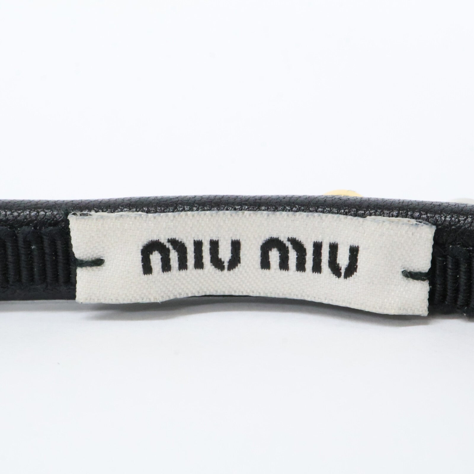 MIUMIU 缪缪 【新品同款】铆钉蝴蝶结发箍 发饰