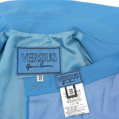 VERSUS ヴェルサス ウール セットアップ スーツ レディース ライトブルー 28/42 スーツ セットアップ 28/42