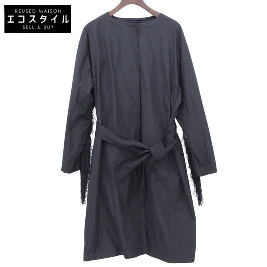 HERNO ヘルノ 新品同様 フリンジデザイン コート レディース ブラック 40 CA0354D コート 40