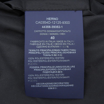 HERNO ヘルノ 新品同様 フリンジデザイン コート レディース ブラック 40 CA0354D コート 40