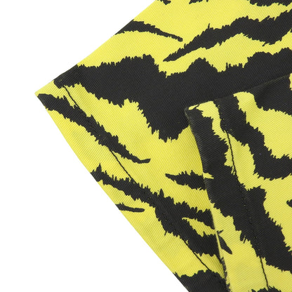 GUCCI グッチ 新品同様 ゼブラプリント ストレート デニム ボトムス レディース イエロー 26 502797 ボトムス 26