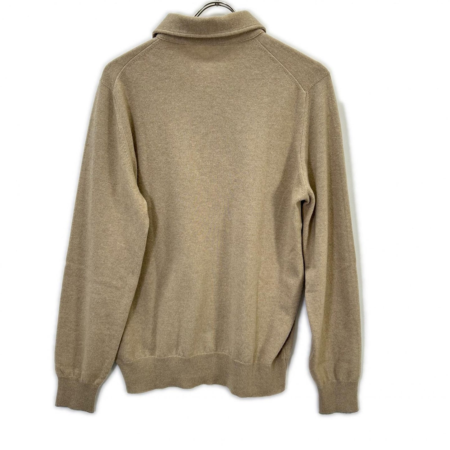 BRUNELLO CUCINELLI Brown Cashmere Henley Neck Polo Knit Sweater Top