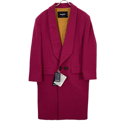 DSQUARED2 ディースクエアード S72AA0500 Garnet Double-Breasted Pea Coat Coat