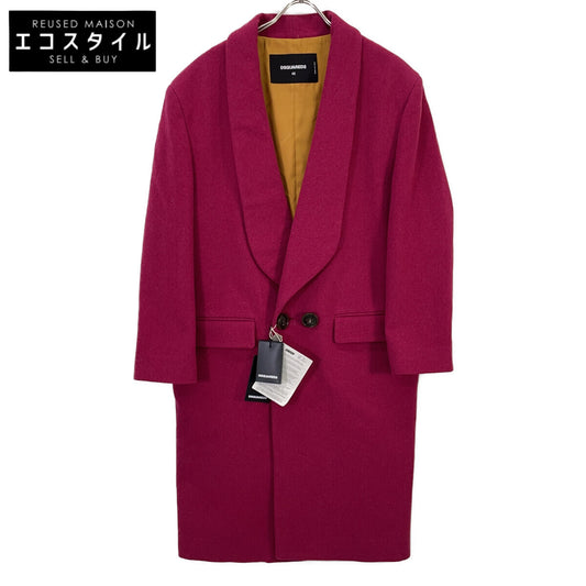 DSQUARED2 ディースクエアード S72AA0500 石榴红 双排扣P大衣 40