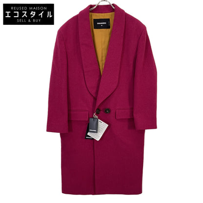 DSQUARED2 ディースクエアード S72AA0500 Garnet Double-Breasted Pea Coat Coat