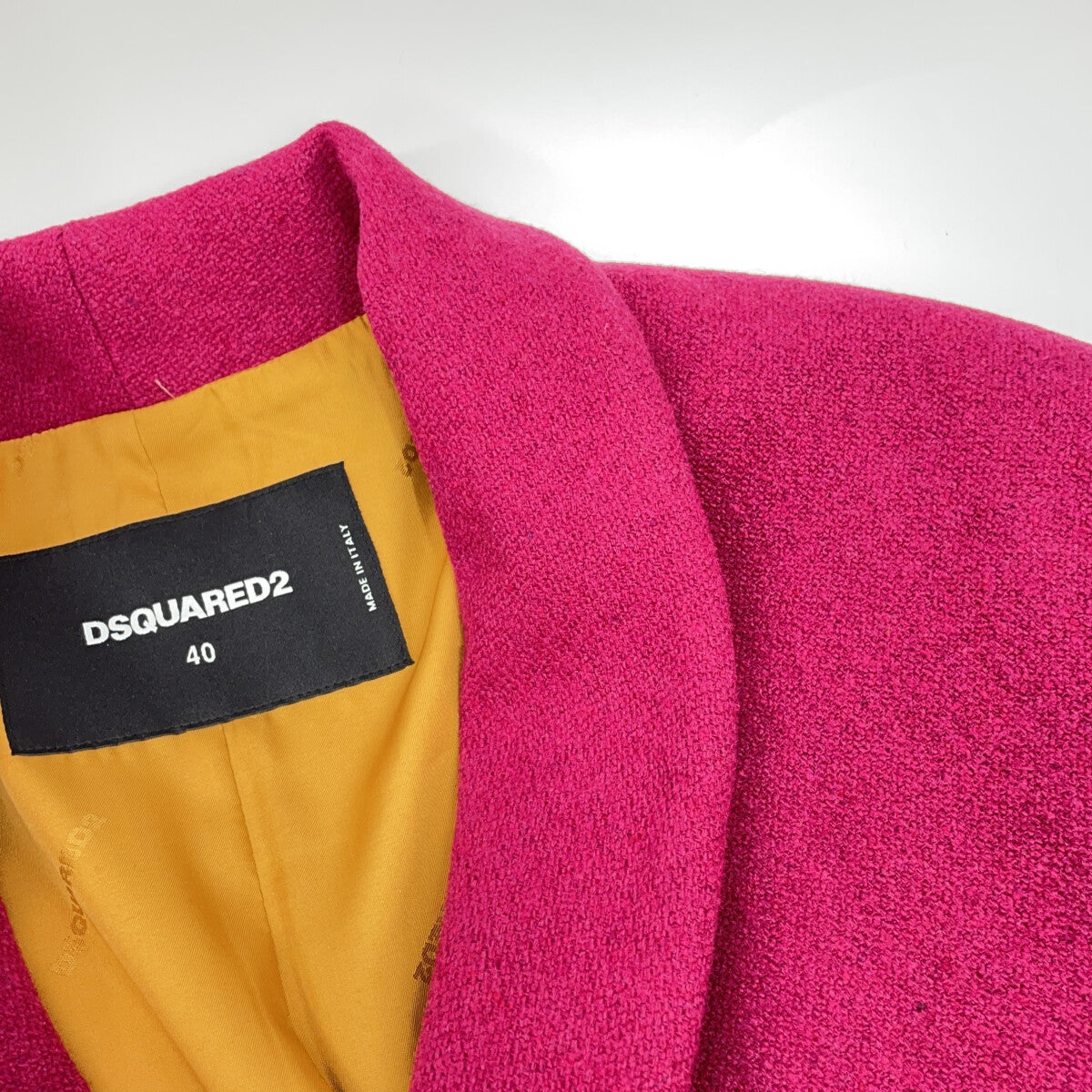 DSQUARED2 ディースクエアード S72AA0500 Garnet Double-Breasted Pea Coat Coat