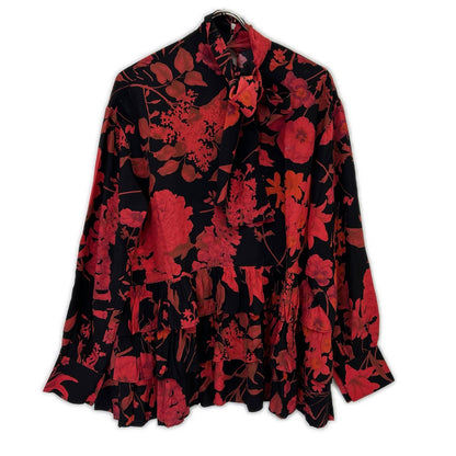 VALENTINO ヴァレンティノ 花柄 ティアード ブラウス トップス