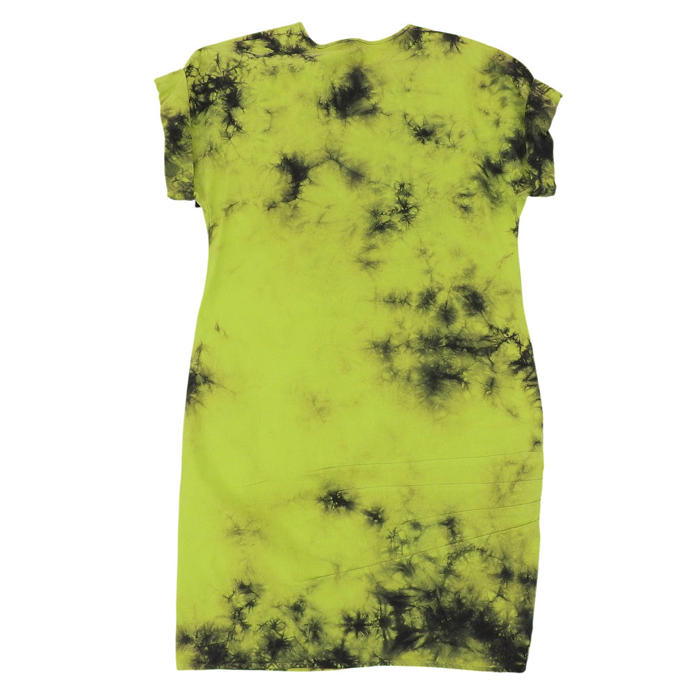 N゜21 ヌメロ ヴェントゥーノ 新品同様 リボン タイダイ柄 コットン ワンピース レディース グリーン 42 19SS ワンピース 42