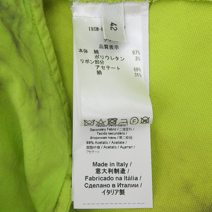 N゜21 ヌメロ ヴェントゥーノ 新品同様 リボン タイダイ柄 コットン ワンピース レディース グリーン 42 19SS ワンピース 42