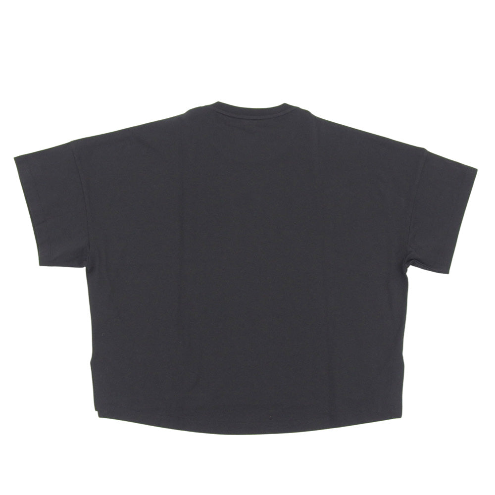 LOEWE ロエベ 新品同様 アナグラム クロップド丈 コットンTシャツ トップス レディース ブラック XS S359341XA4 トップス XS