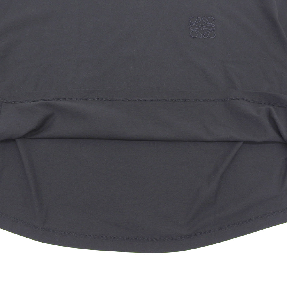 LOEWE ロエベ 新品同様 アナグラム クロップド丈 コットンTシャツ トップス レディース ブラック XS S359341XA4 トップス XS