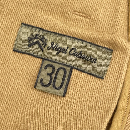 NIGEL CABOURN 8041-00-50020 Brown 100% Cotton BASIC MILITARY CHINO Pants Bottoms
