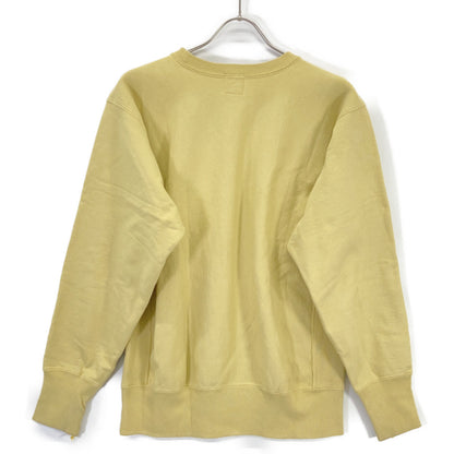 Pherrow's 22S-PRWS-P1 Yellow 100% Cotton College Print Sweatshirt Top