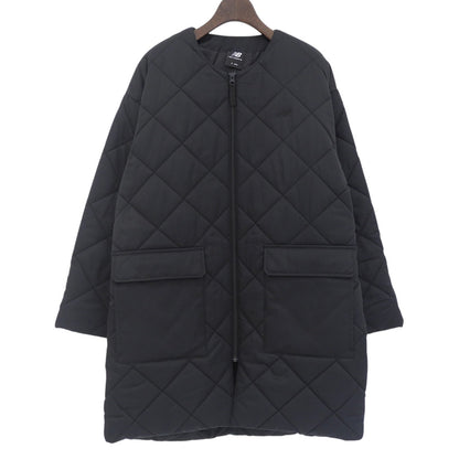 NEW BALANCE ニューバランス 美品 キルティングコート レディース 黒 ブラック S AWJ35443 コート S