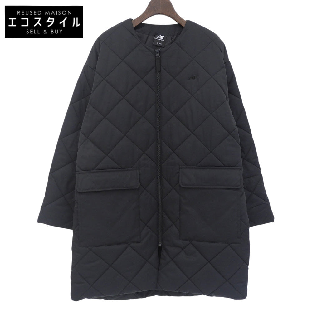 NEW BALANCE ニューバランス 美品 キルティングコート レディース 黒 ブラック S AWJ35443 コート S