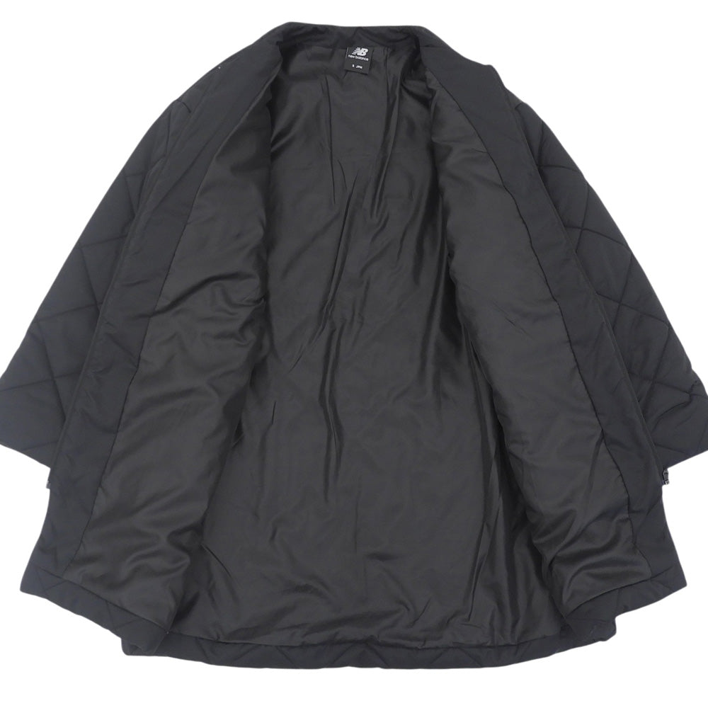 NEW BALANCE ニューバランス 美品 キルティングコート レディース 黒 ブラック S AWJ35443 コート S