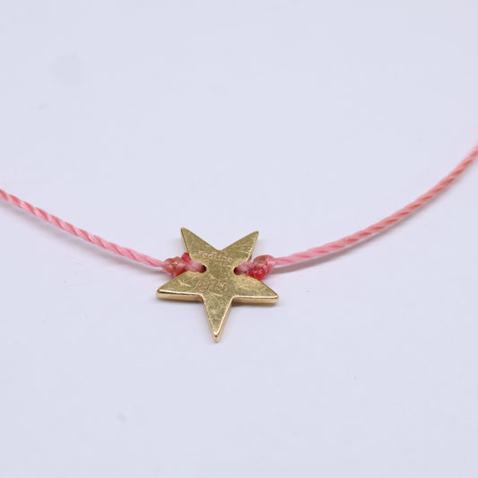 redline レッドライン 18K Star Motif Cord Bracelet