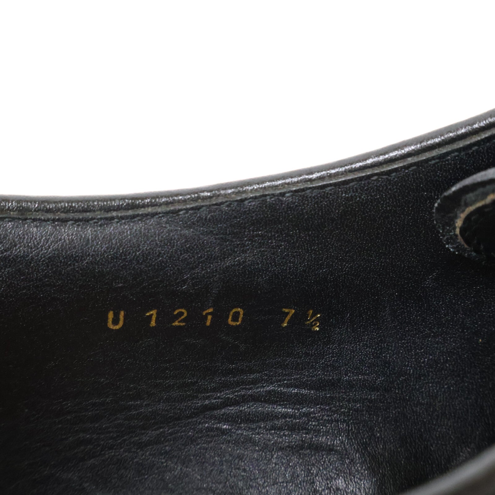 UNION IMPERIAL ユニオンインペリアル U1210 ﾌﾞﾗｯｸ ﾀﾞｲﾅｲﾄｿｰﾙ 外羽根 ﾌﾟﾚｰﾝﾄｩ ｼｭｰｽﾞ シューズ 7 1/2