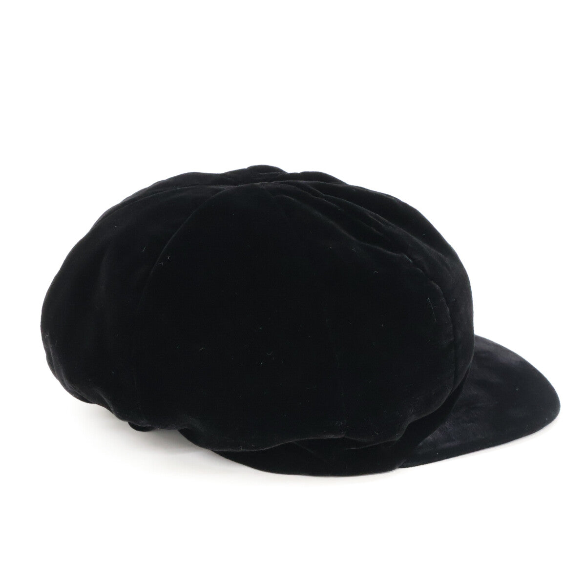 CHANEL Chanel CC Velour Cap Hat