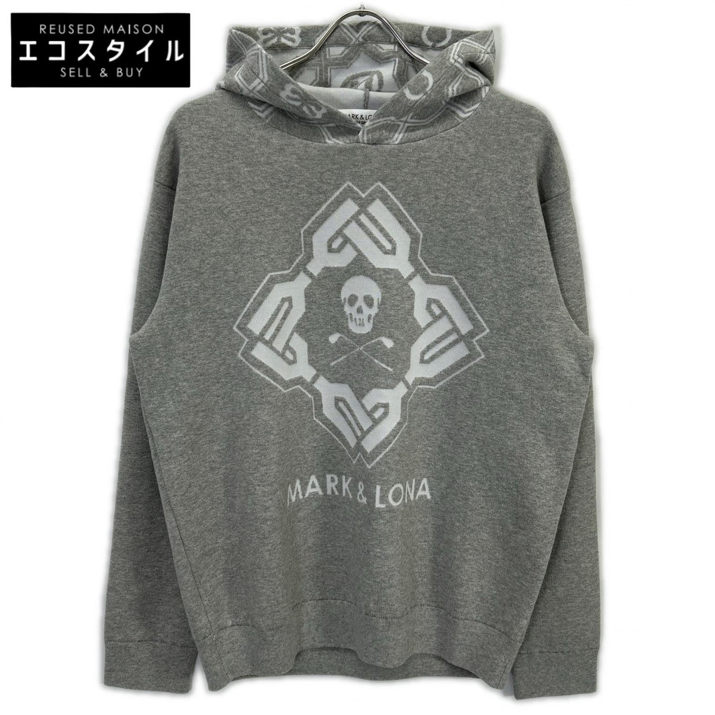 MARK&LONA マークアンドロナ 26SS グレー Stela CO CASH Blended Hoodie トップス