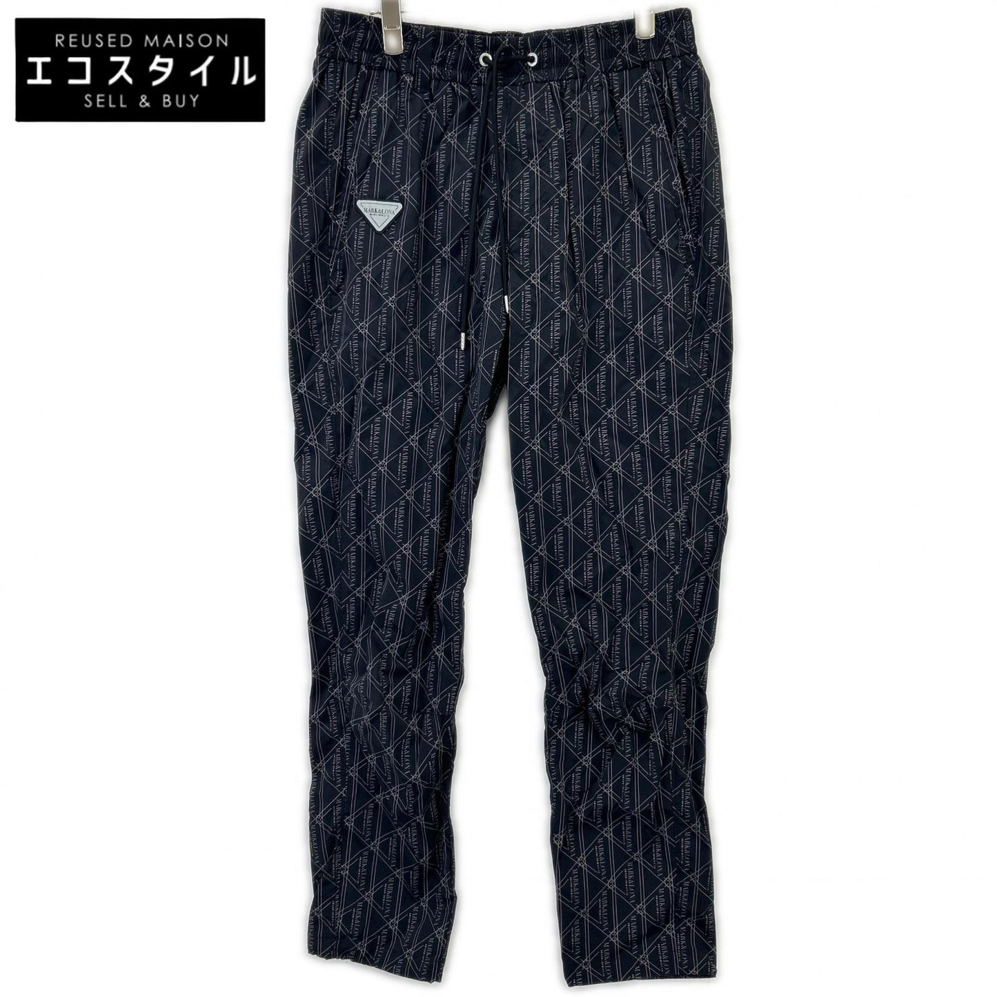 MARK&LONA Mark & Lona Black All-Over Pattern Nylon Pants Bottoms
