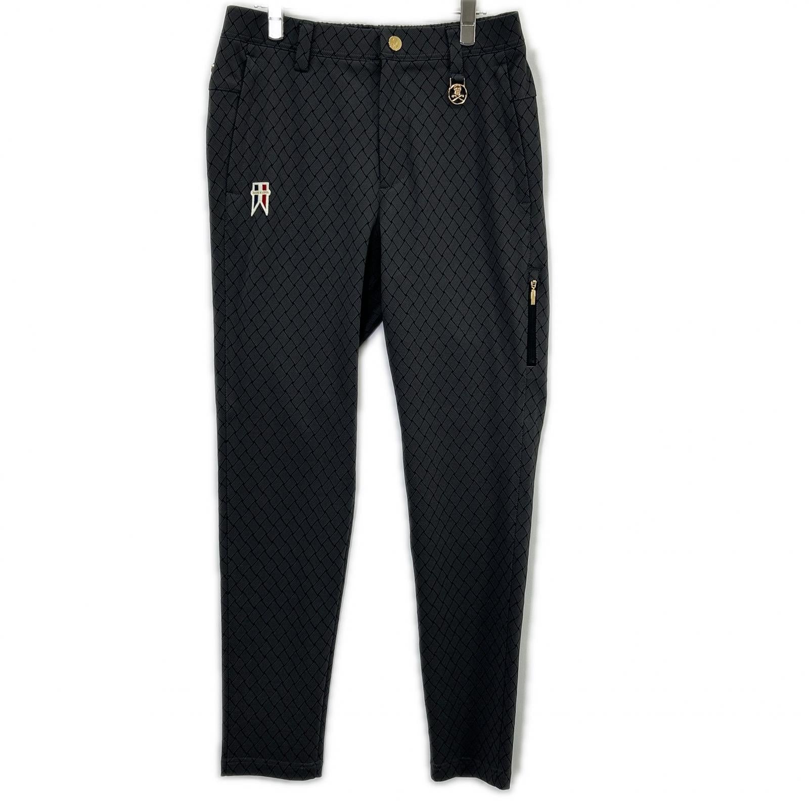 MARK&LONA 马克与罗纳 26SS 黑色 Panza Weave Jacquard Tapered 长裤 下装