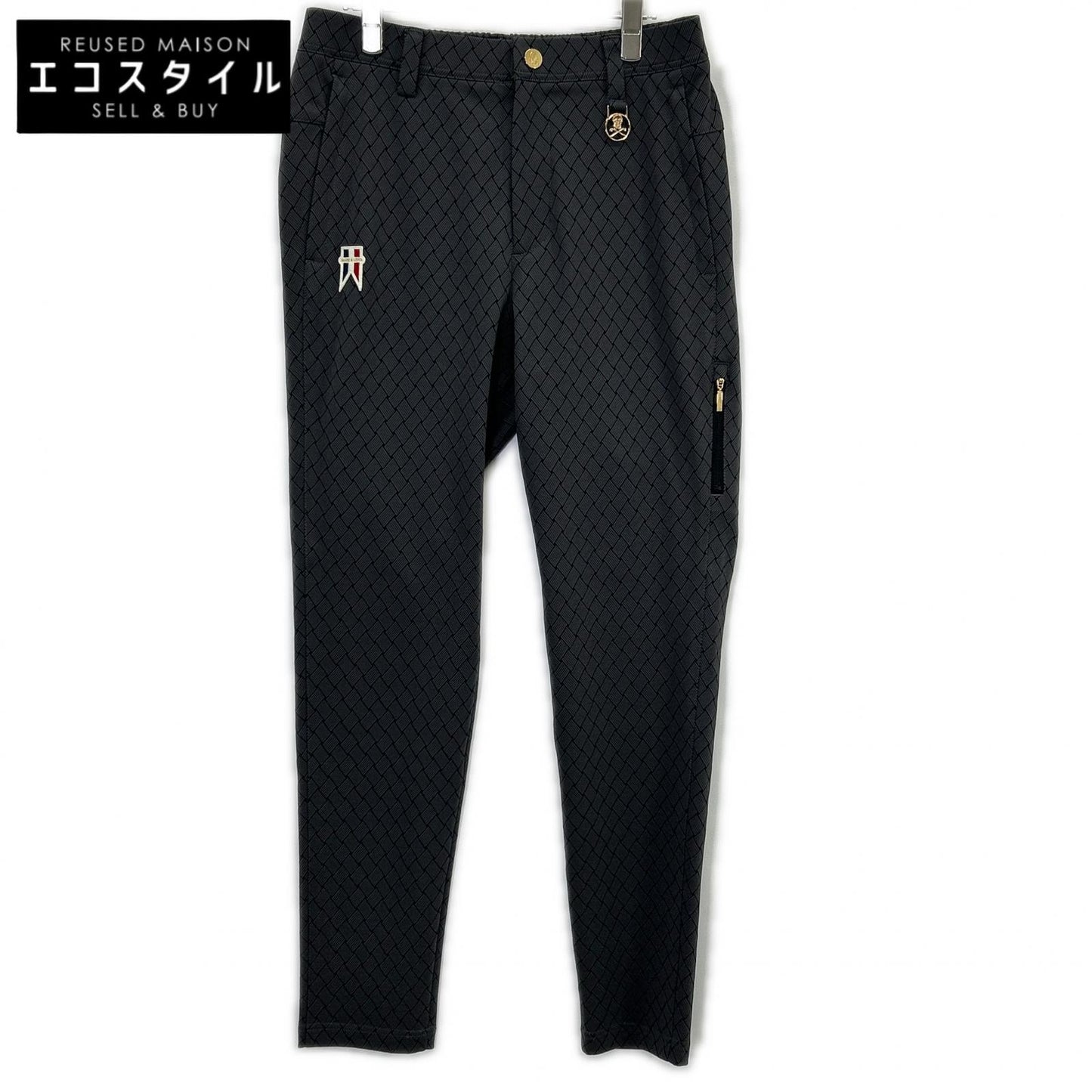MARK&LONA 马克与罗纳 26SS 黑色 Panza Weave Jacquard Tapered 长裤 下装