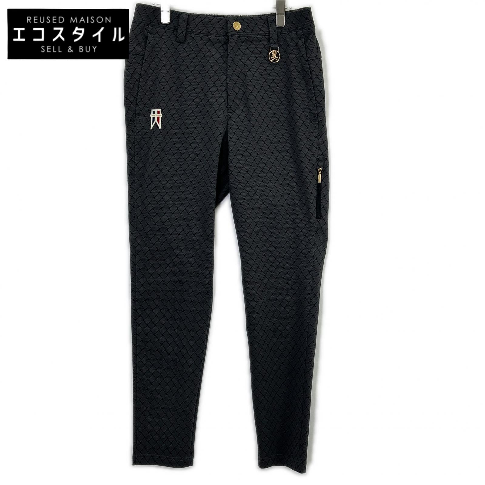 MARK&LONA 马克与罗纳 26SS 黑色 Panza Weave Jacquard Tapered 长裤 下装