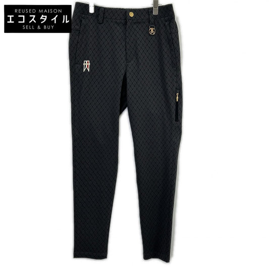 MARK&LONA マークアンドロナ 26SS ブラック Panza Weave Jacquard Tapered Pants ボトムス