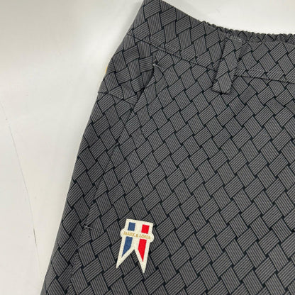 MARK&LONA 马克与罗纳 26SS 黑色 Panza Weave Jacquard Tapered 长裤 下装