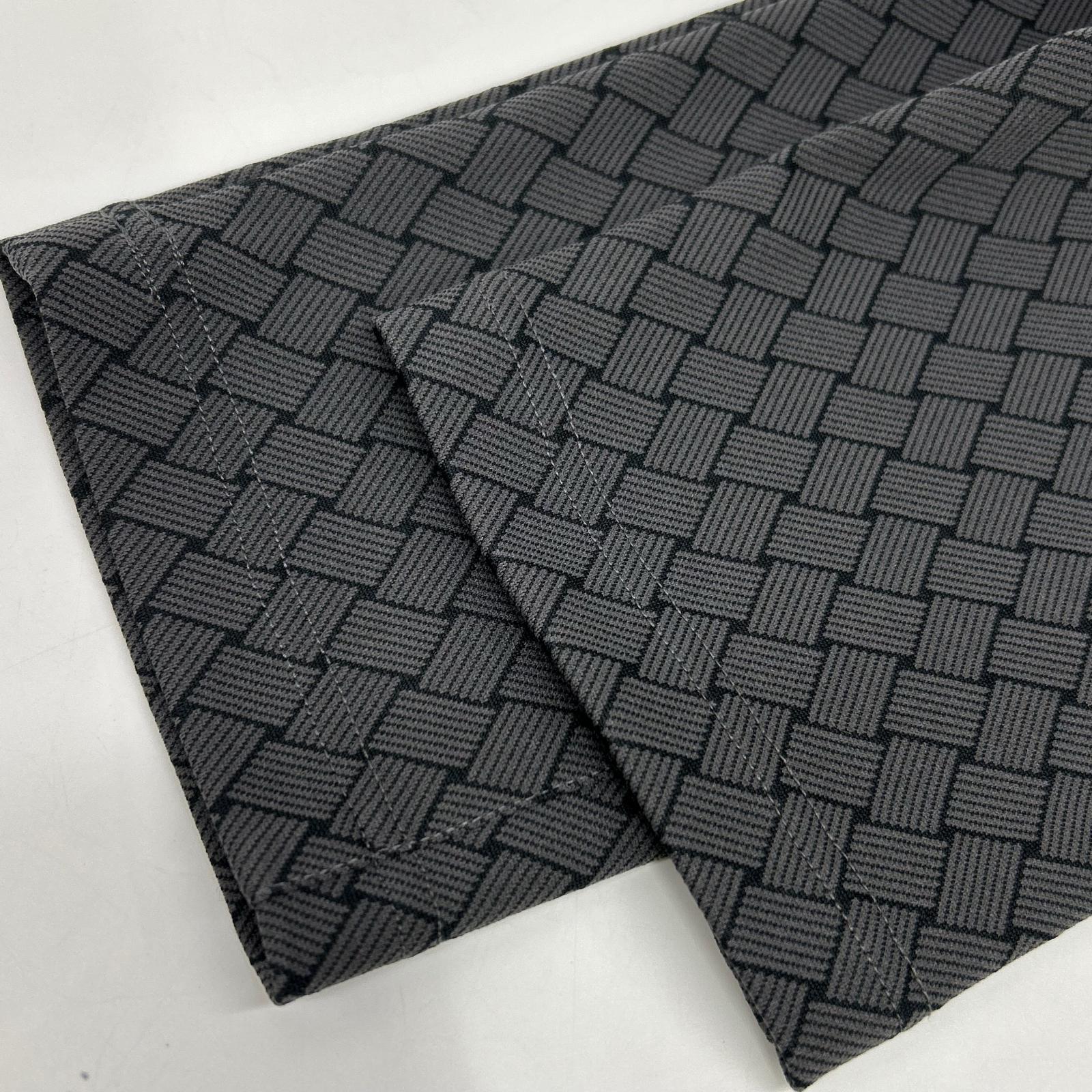 MARK&LONA 马克与罗纳 26SS 黑色 Panza Weave Jacquard Tapered 长裤 下装