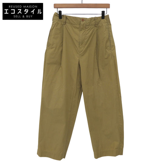 Excellent Condition Cotton Wide-Leg Pants Bottoms Women's Brown 1 7046107 Bottoms 1 Women's