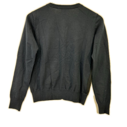 LANVIN ランバン ネイビー 3886802 フリル ビジュー付き カーディガン トップス