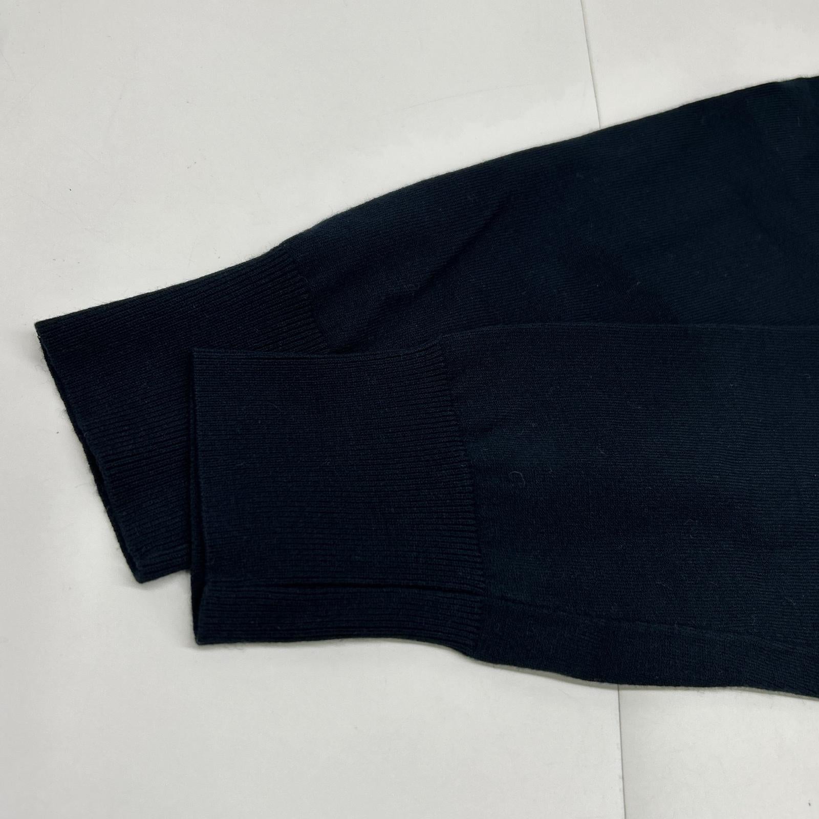 LANVIN ランバン ネイビー 3886802 フリル ビジュー付き カーディガン トップス