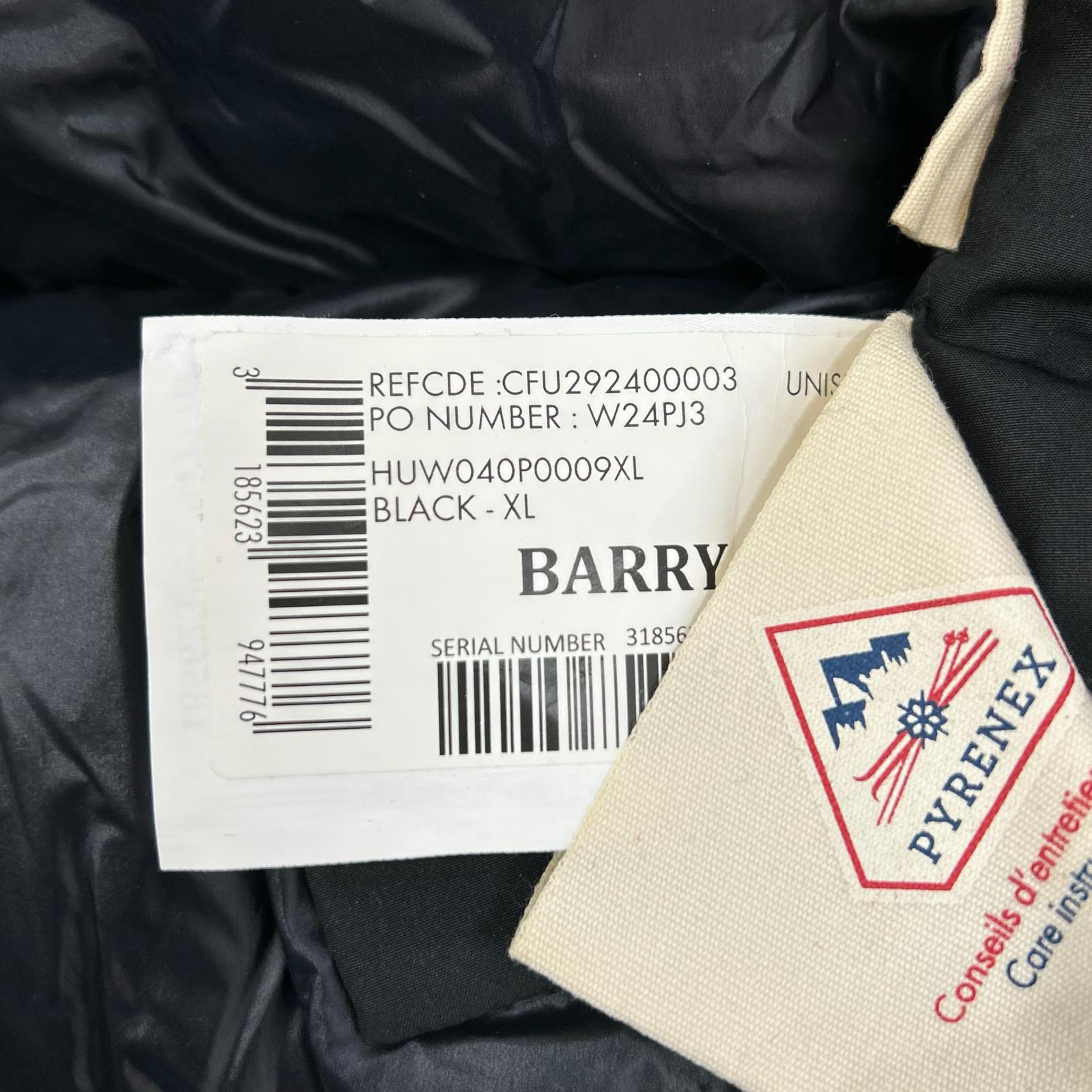 PYRENEX ピレネックス ブラック BARRY3 ダウンジャケット ジャケット