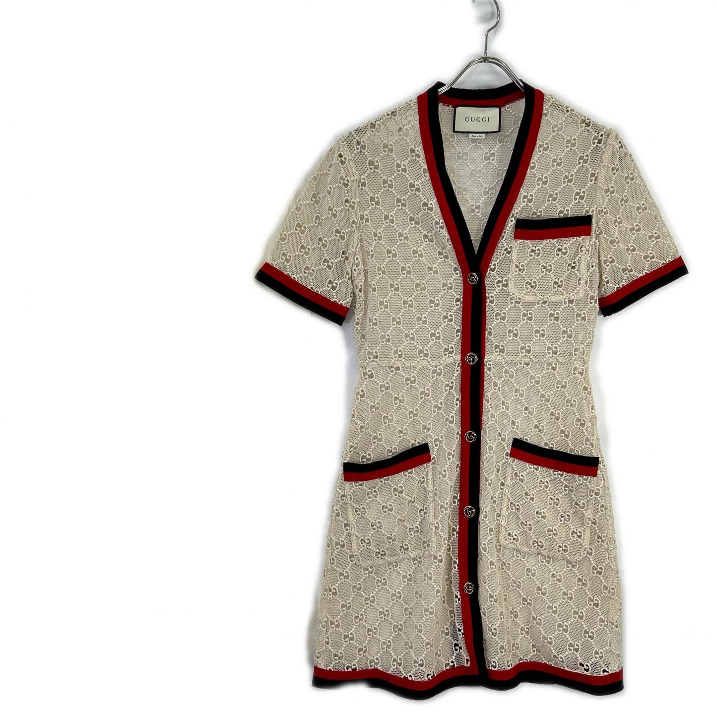 GUCCI 古驰 519346 ZKT21 条纹织带连衣裙 连衣裙