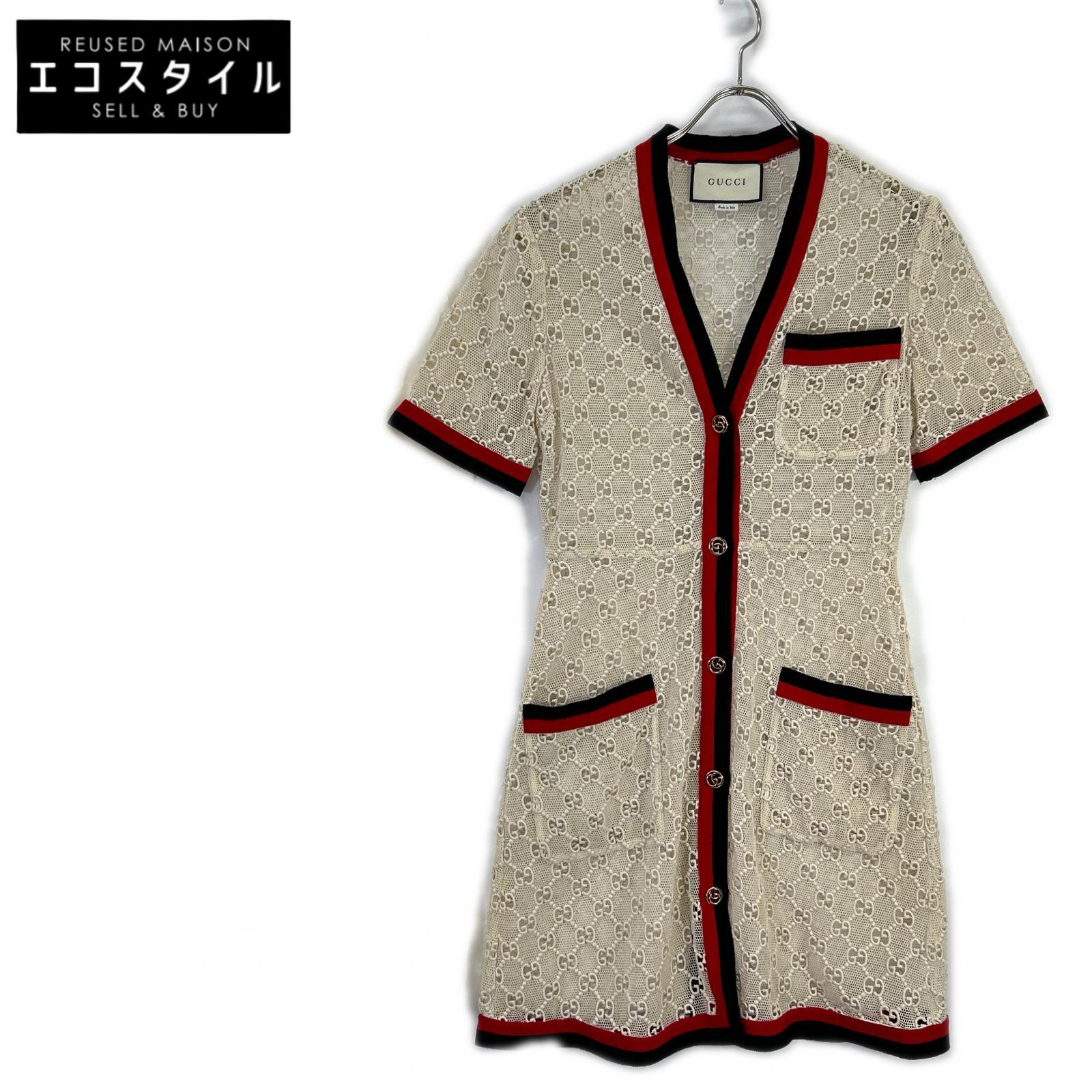 GUCCI 古驰 519346 ZKT21 条纹织带连衣裙 连衣裙