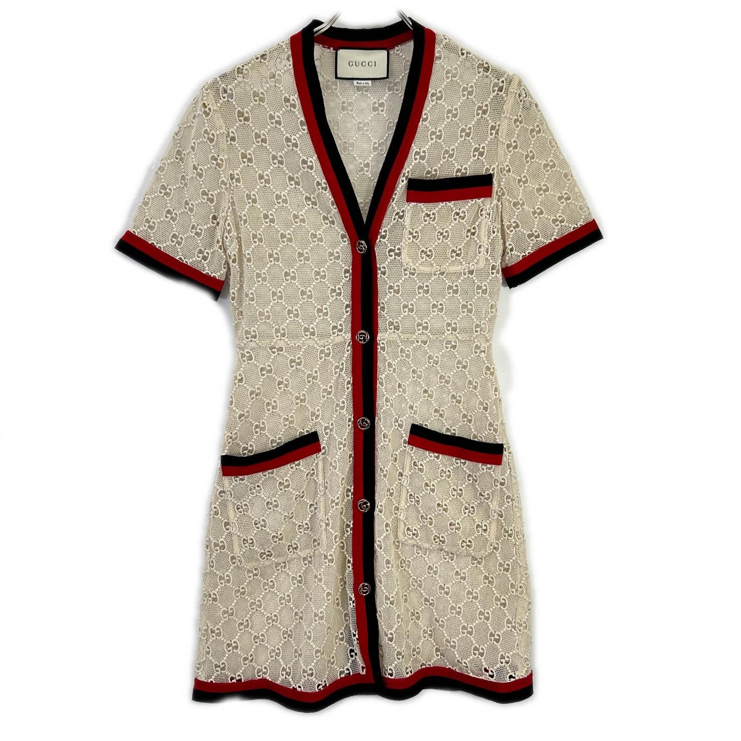 GUCCI 古驰 519346 ZKT21 条纹织带连衣裙 连衣裙