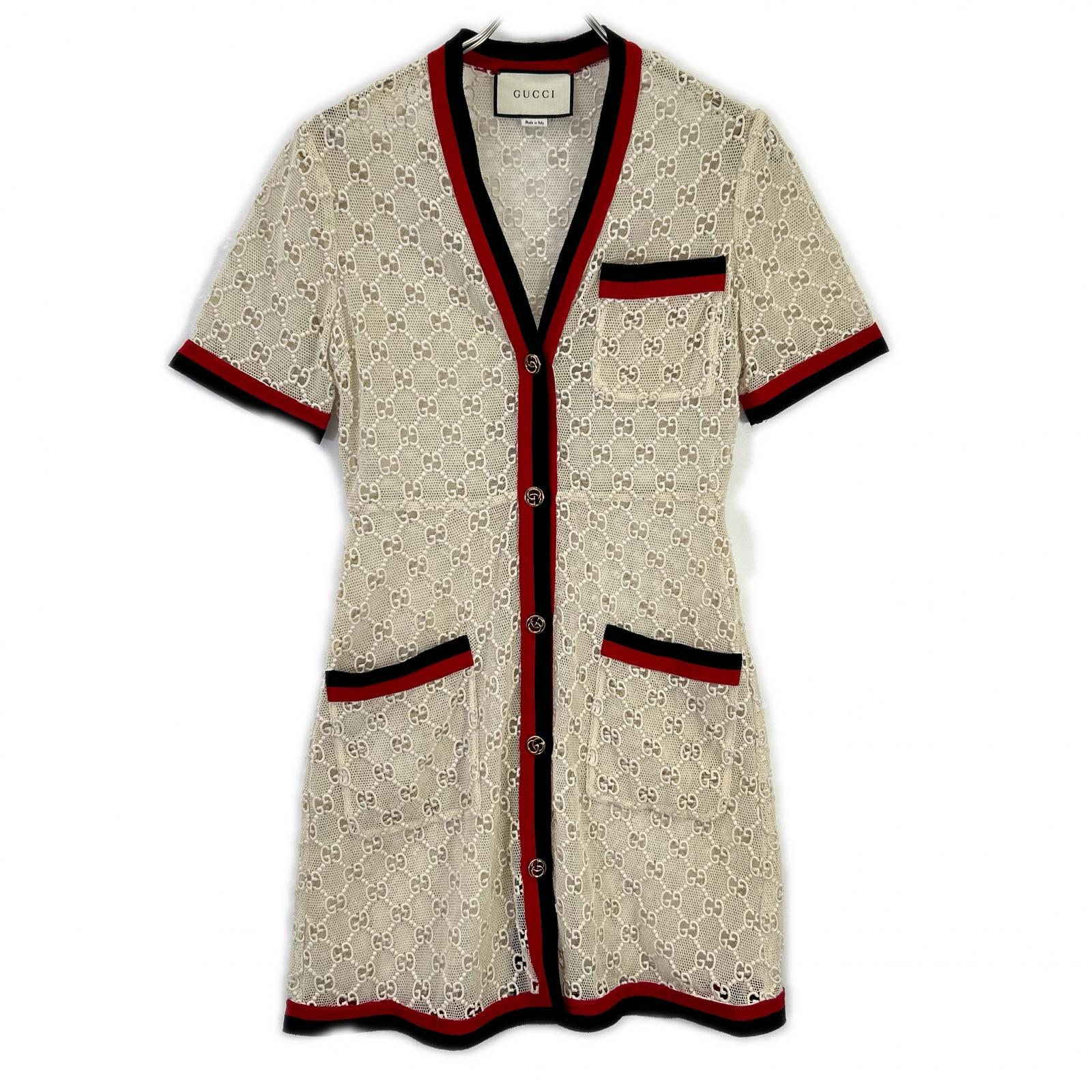 GUCCI 古驰 519346 ZKT21 条纹织带连衣裙 连衣裙