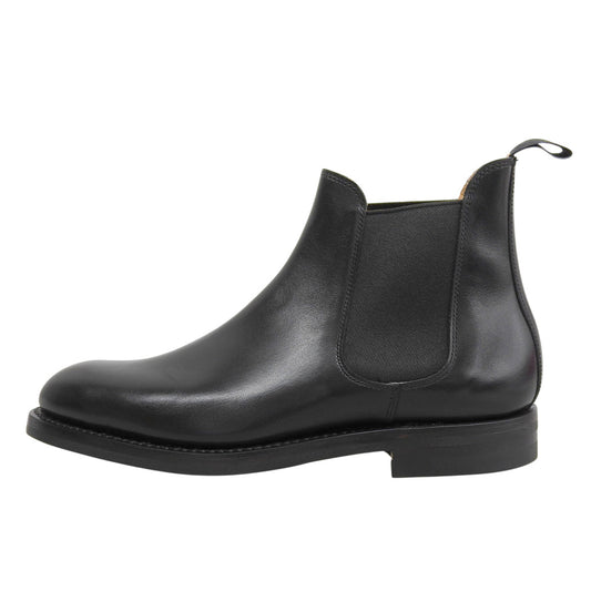 Crockett&Jones クロケット＆ジョーンズ 新品同様 CHELSEA 17 DainiteSole サイドゴアブーツ シューズ メンズ ブラック 5 1/2E 378ラスト シューズ