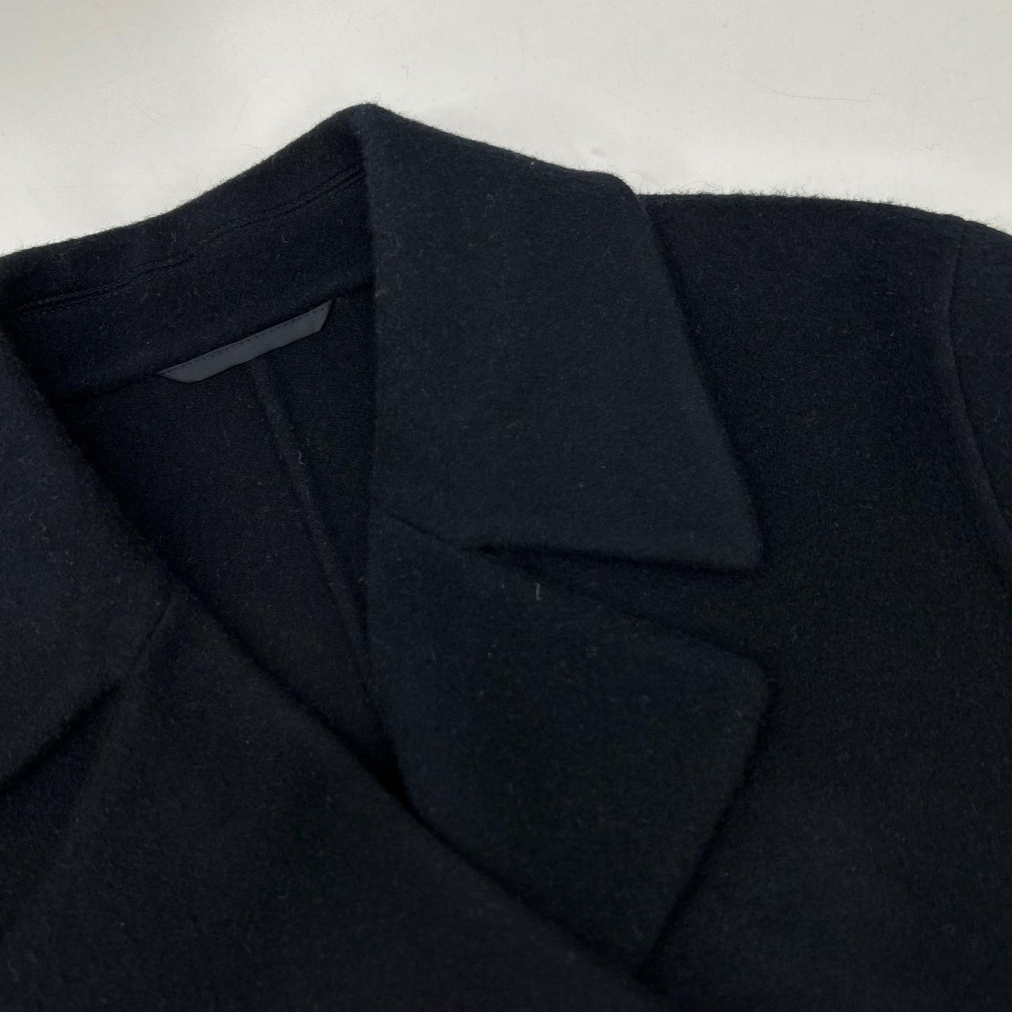 BARNEYS NEWYORK 巴尼斯纽约 2180882 海军蓝 羊毛 粗呢大衣 外套 46