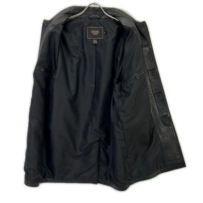 COACH Coach Black Leather Coat