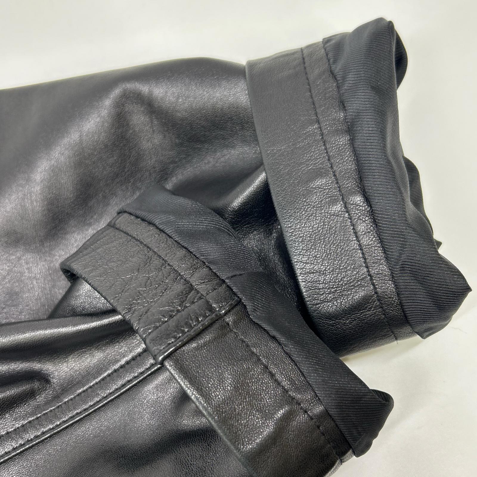 COACH コーチ ブラック レザーコート ジャケット
