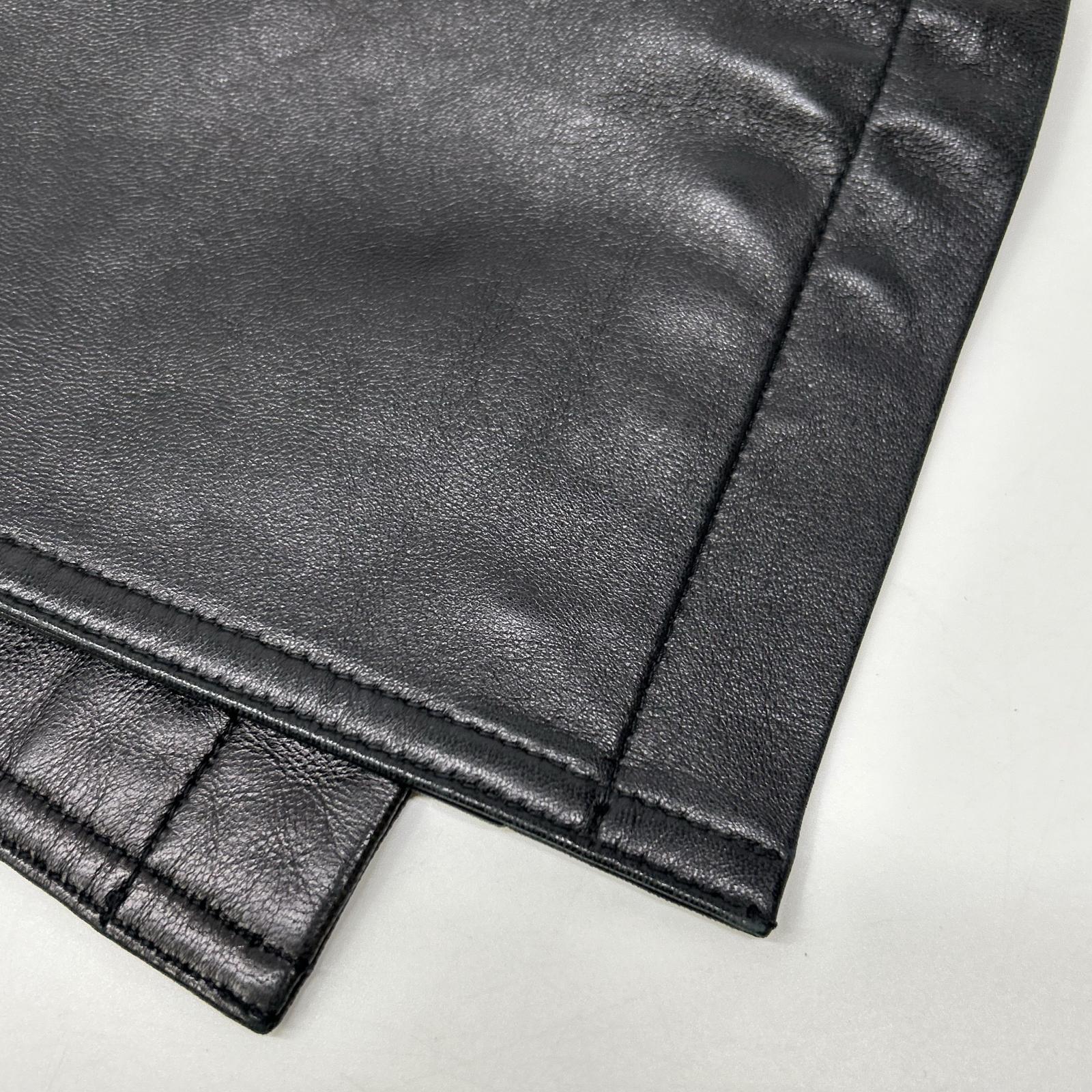 COACH コーチ ブラック レザーコート ジャケット