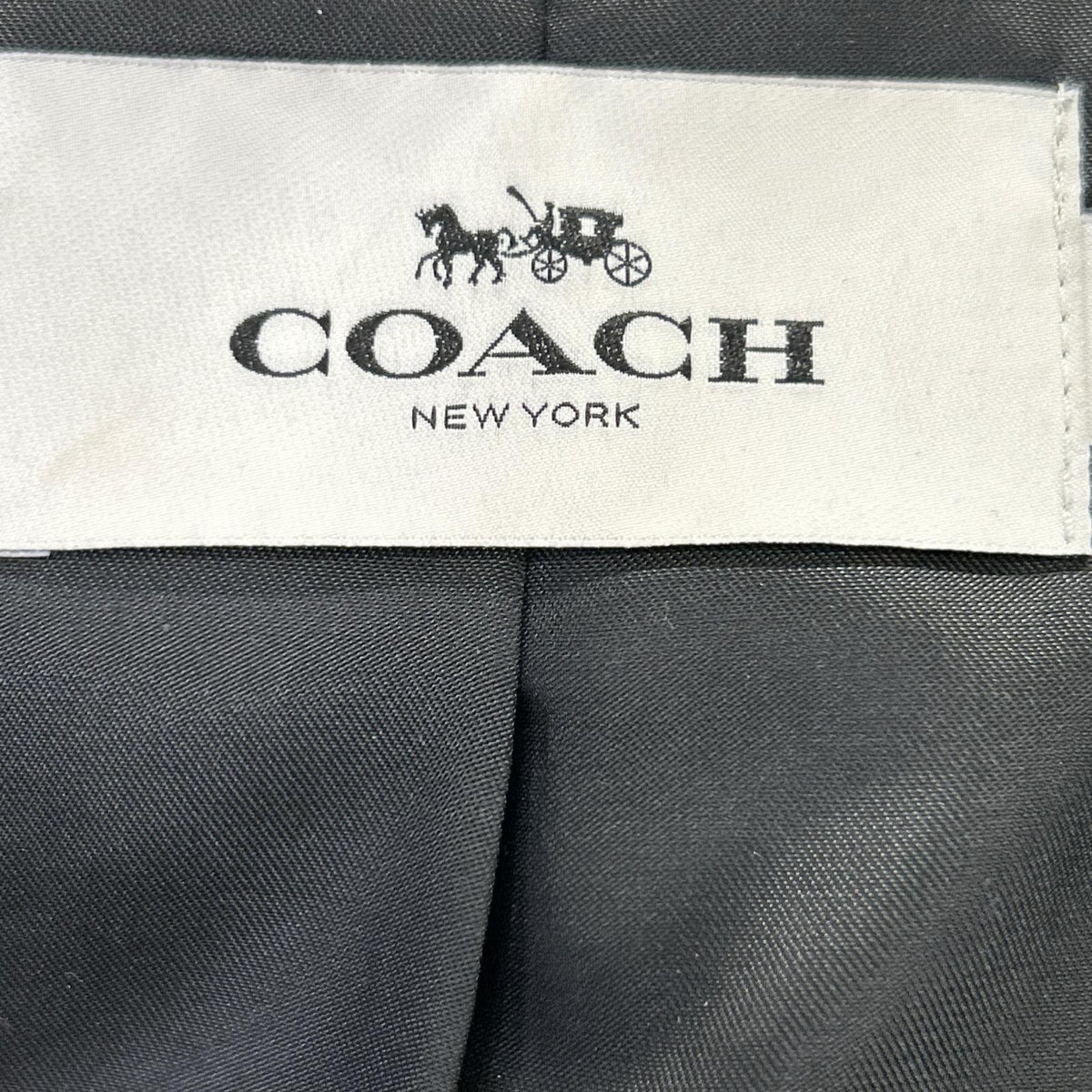 COACH コーチ F86594 ブラック 牛革 レザー シングルライダースジャケット ジャケット