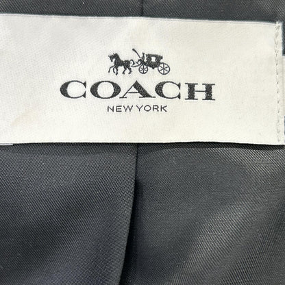 COACH コーチ F86594 ブラック 牛革 レザー シングルライダースジャケット ジャケット