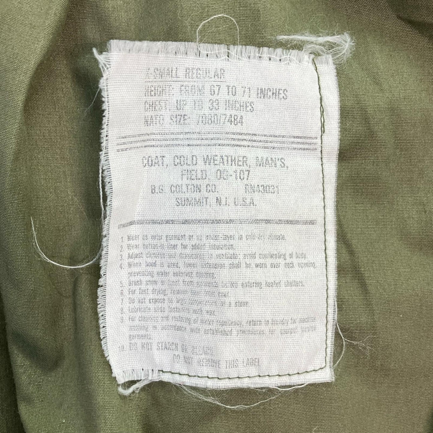 VINTAGE Vintage Khaki M-65 Field Jacket