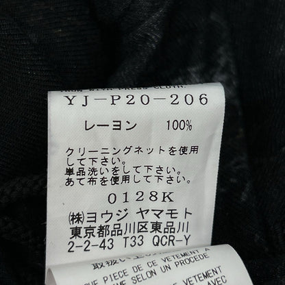 Y's ワイズ ブラック YJ-P20-206 総柄パンツ ボトムス