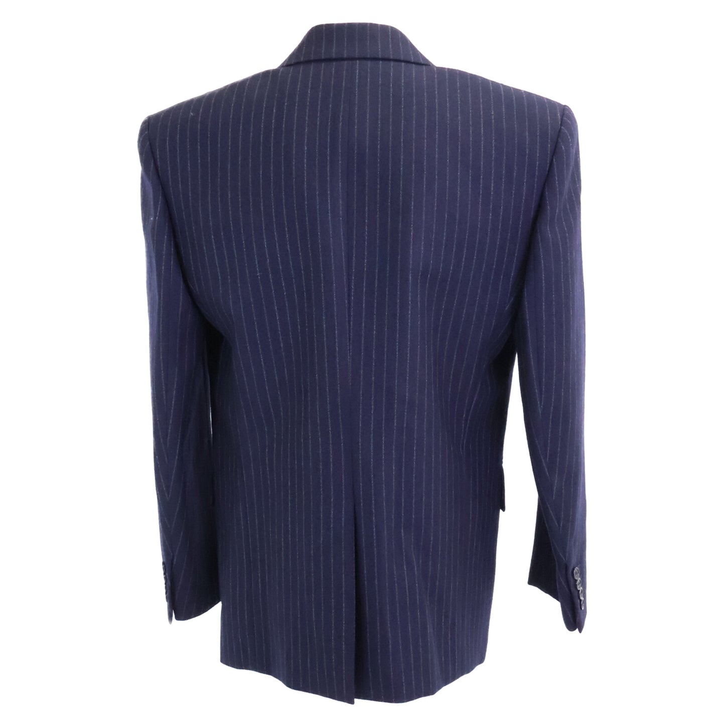 SAINT LAURENT PARIS サンローランパリ 【新品同様/国内正規】786846 ストライプ ショルダーパット入り ピークドラペル ダブルジャケット ジャケット